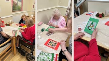 Christmas card crafts for Cradley Heath Residents